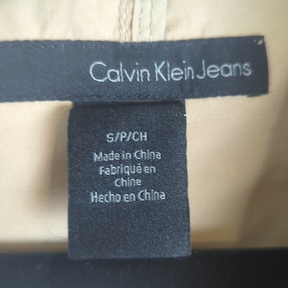 Gorpcore Utility Khaki Cargo Mid Trench Style Jacket Women's Size Small - Picture 9 of 12